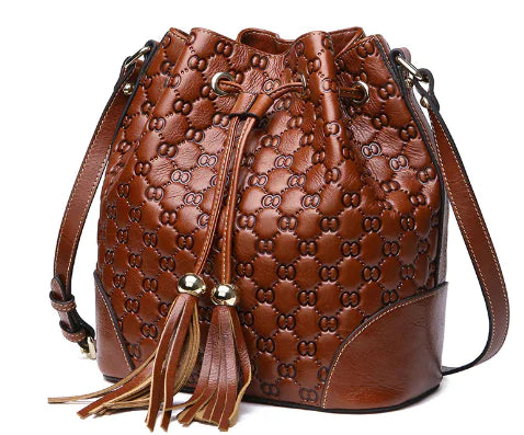 Vintage Leather Bucket Bag