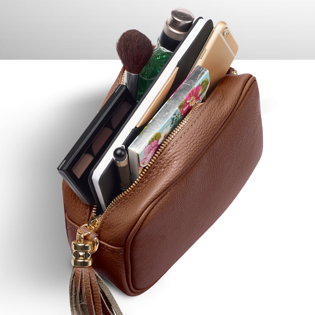 Calf Leather Crossbody Bag
