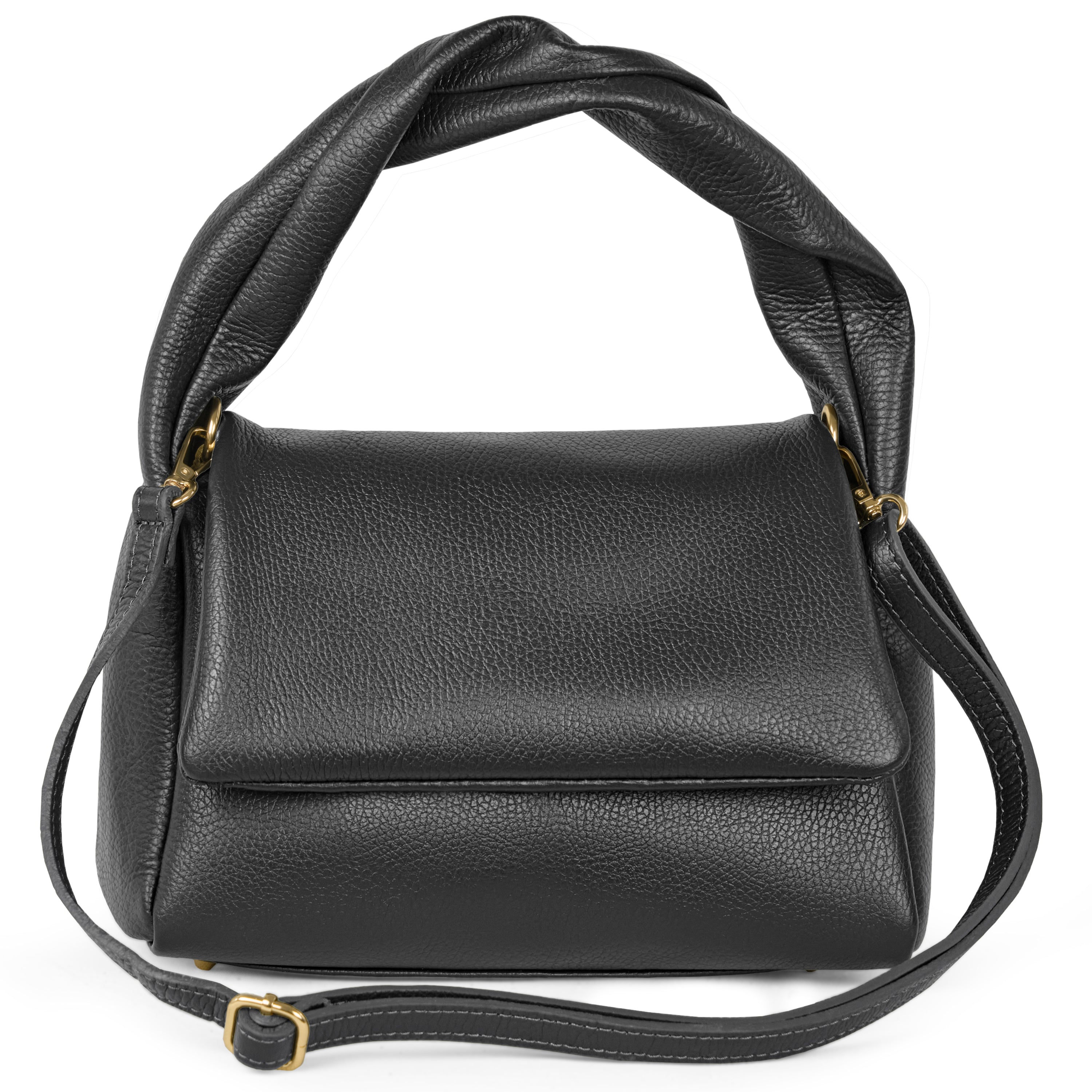 Calf Leather Top-Handle Bag