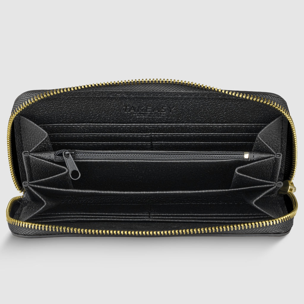 Long Calf Leather Wallet