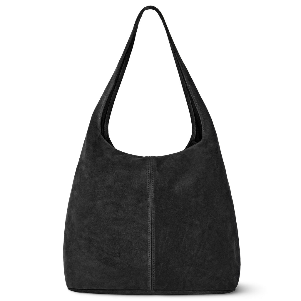 Suede Leather Hobo Bag