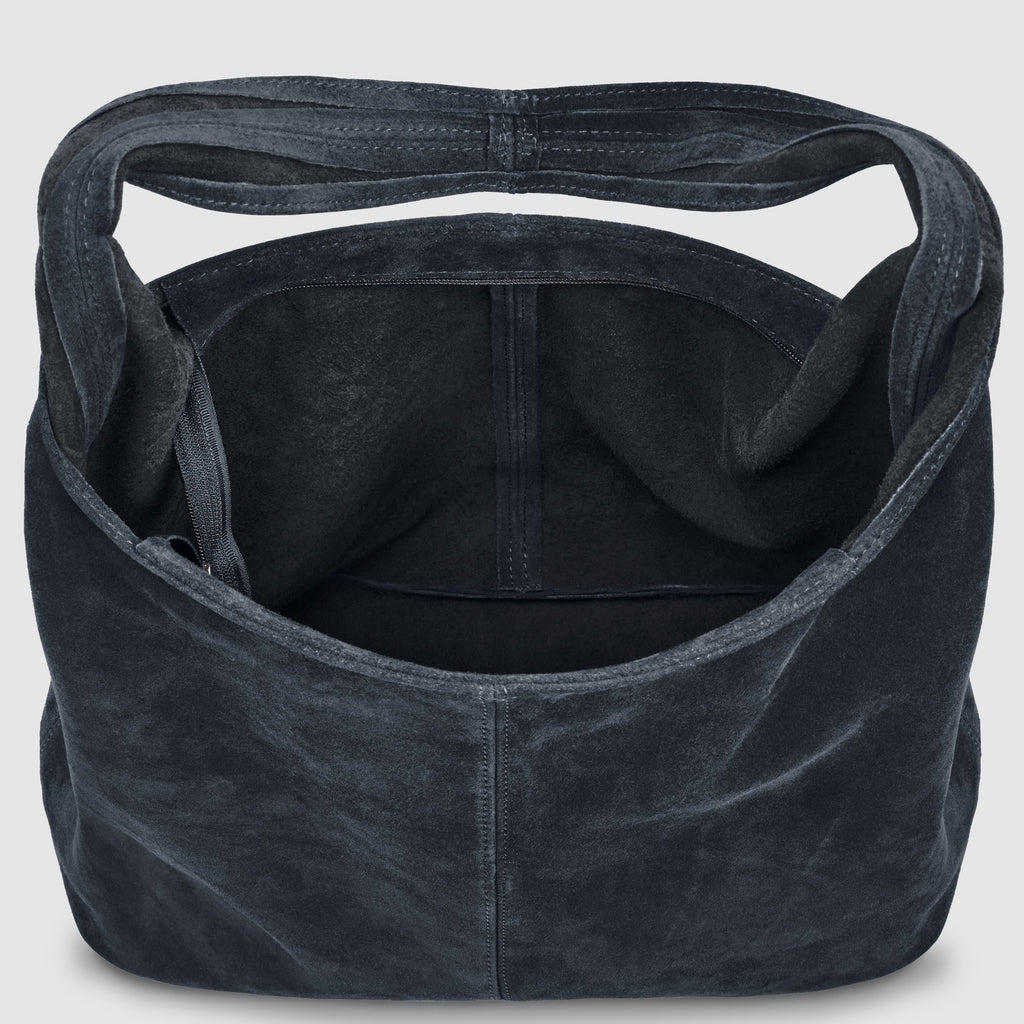 Suede Leather Hobo Bag